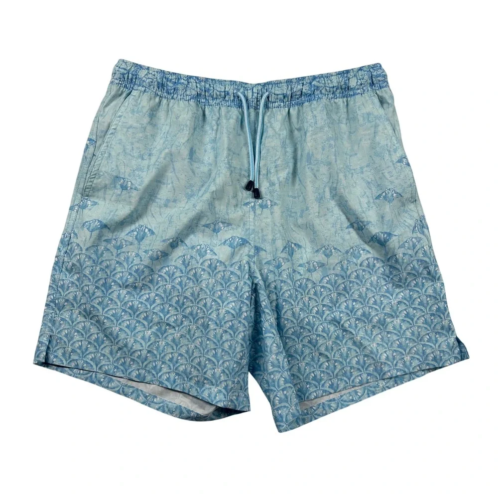 Peter Millar Swim Trunks Mens M Stingray Print 6